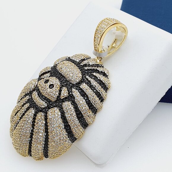 "14K Gold Plated Cubic Zircon Pendant, INUS1BR226 - Picture 4 of 9